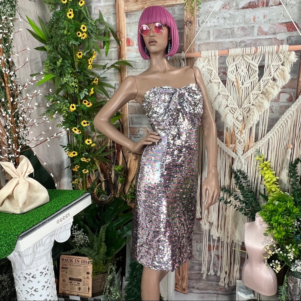 Sequin Bow Dress - image 7